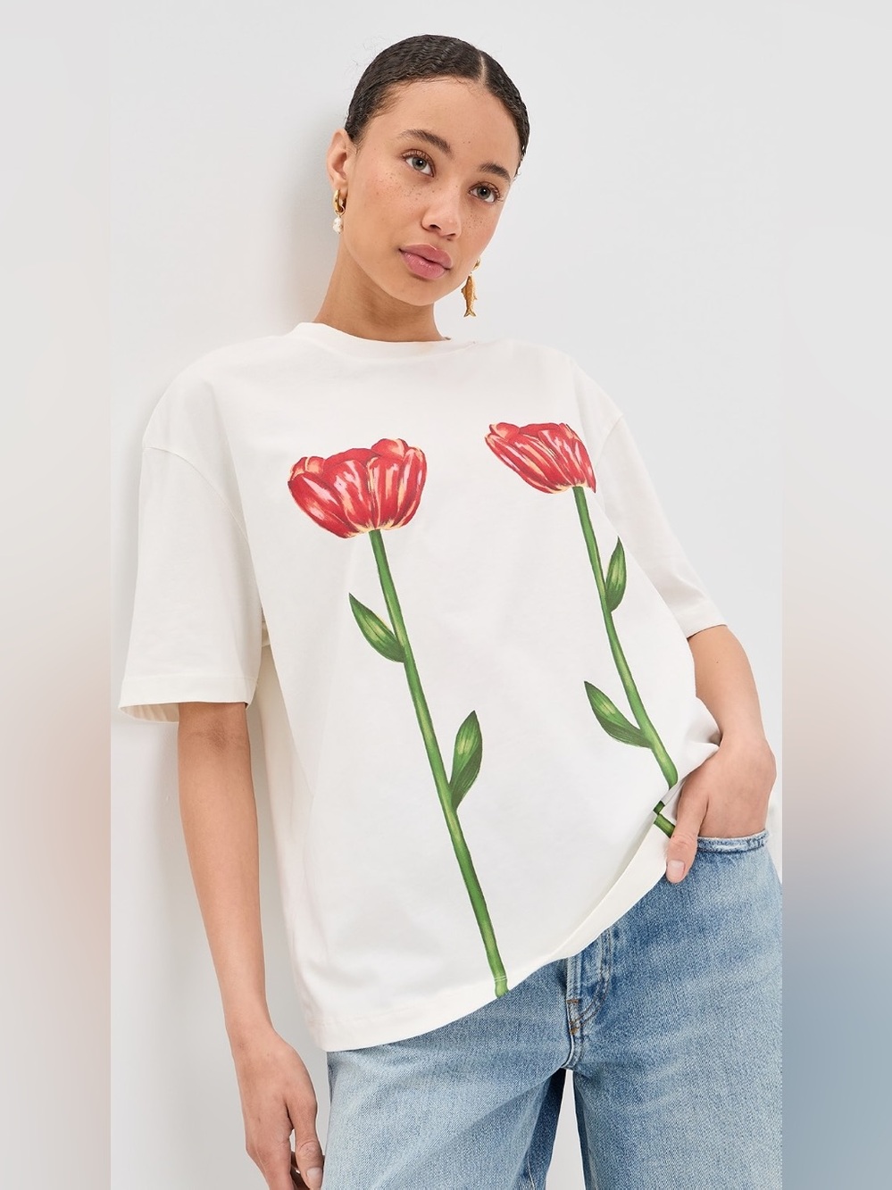 Farm Rio Tropical Rose Big T-Shirt